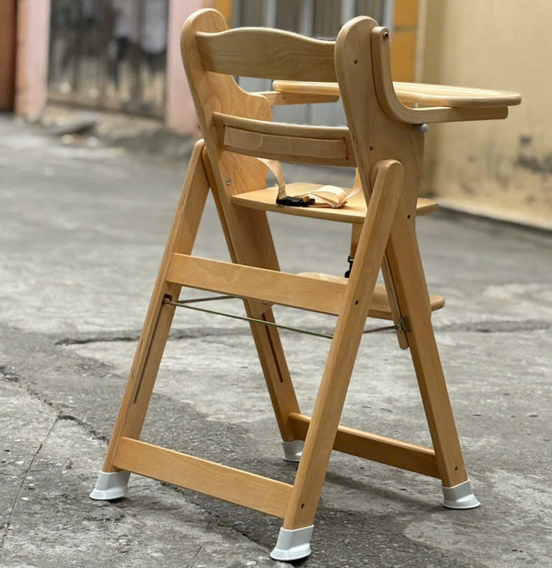 Ghế ăn dặm gỗ cho bé Autoru R1 gập gọn