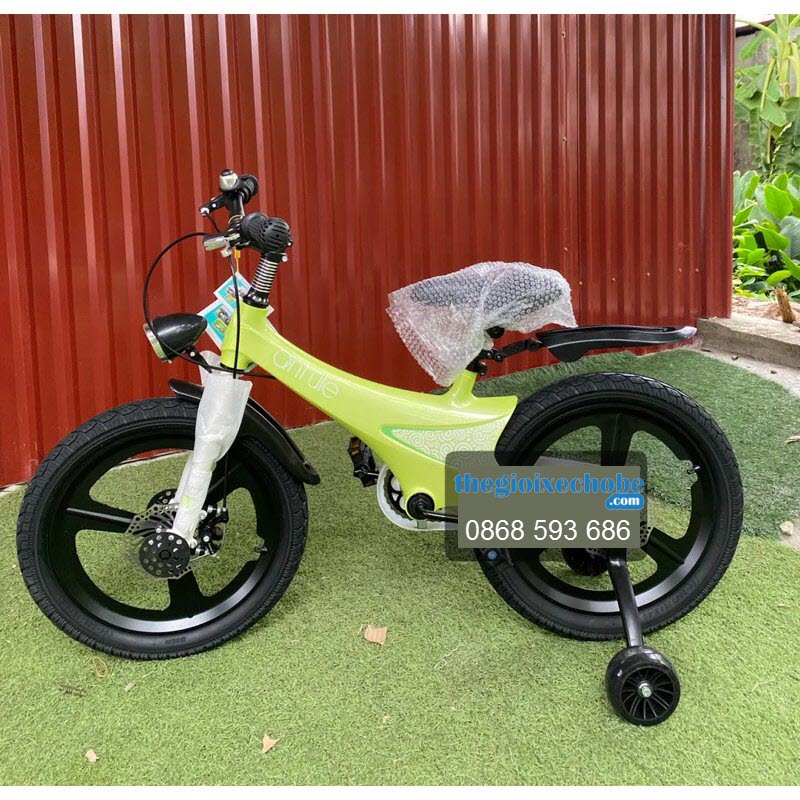 Xe đạp trẻ em Qniule vành đúc thể thao kèm đèn pha
