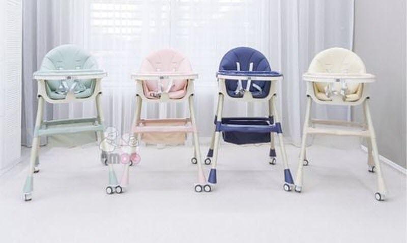Ghế ăn dặm Umoo 05145 gập gọn, ngả được cho bé chưa biết ngồi