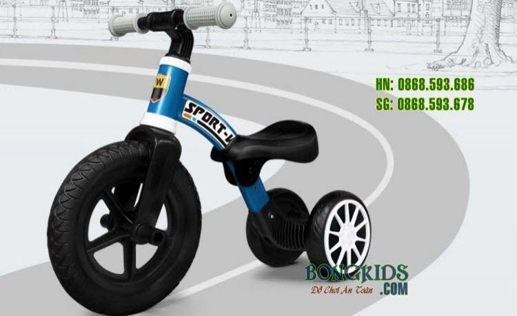 Xe 3 bánh kiêm xe chòi chân cho bé 1-4 tuổi Sport WD207 (BK231)