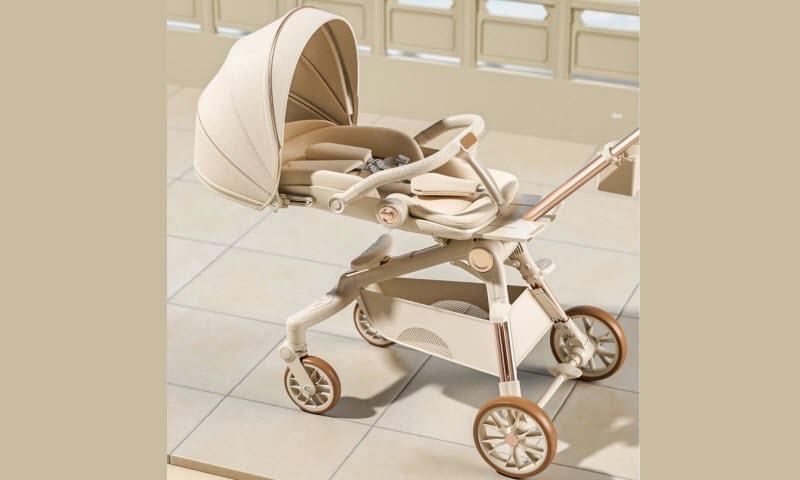 Xe đẩy Duxo Baby Q12 vừa nằm vừa ngồi cho bé sơ sinh - 6 tuổi