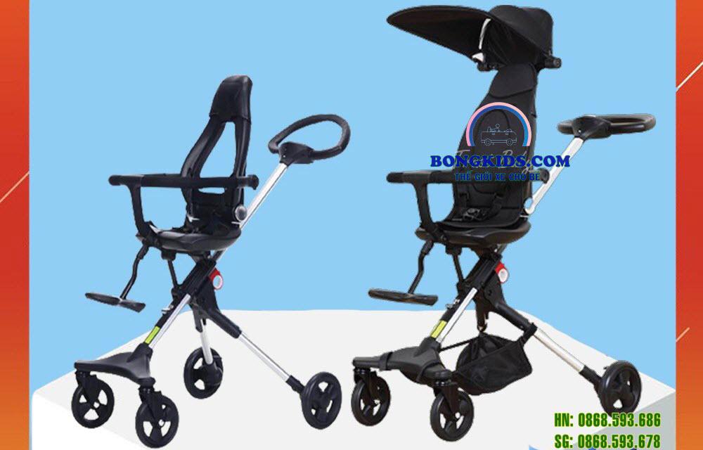 Xe đẩy gập gọn cho bé ngồi và ngả Ride X1 xuất Châu Âu