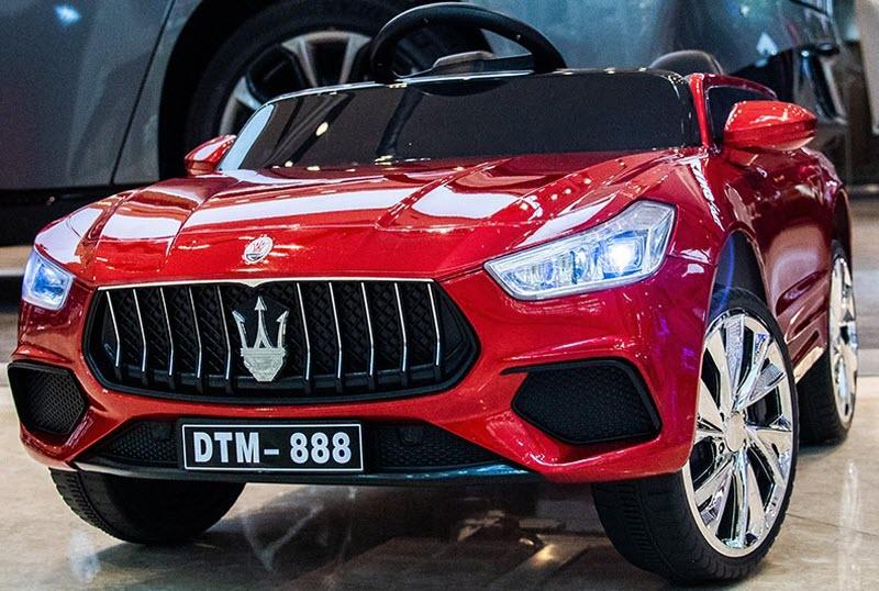 Xe ô tô điện trẻ em Maserati DTM888 ghế da, bánh cao su