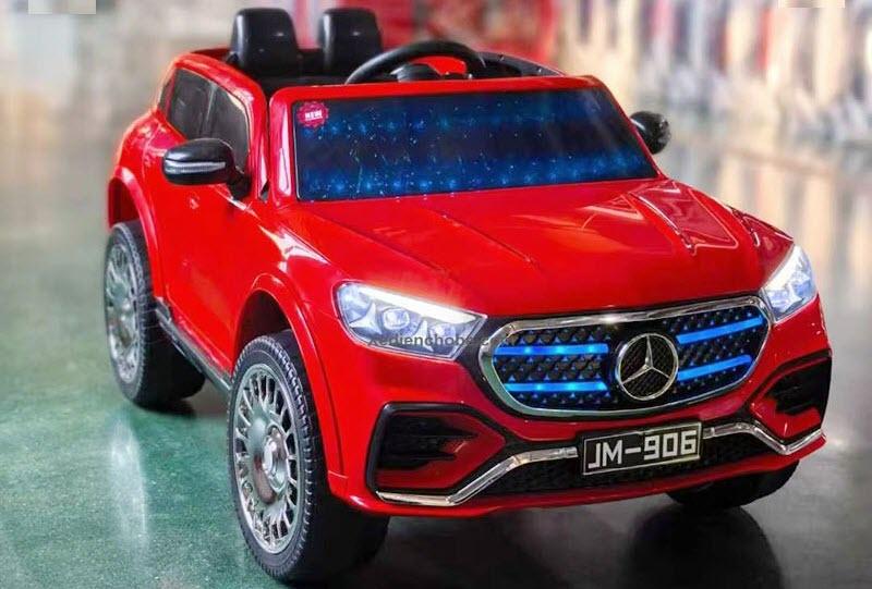 Xe ô tô điện trẻ em Mercedes JM906 ghế da, bánh cao su