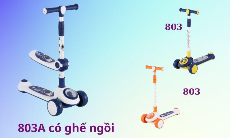 Xe Trượt Scooter cho bé 803 và 803A có ghế