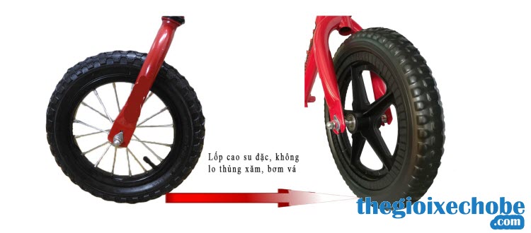 Xe thăng bằng cho bé Tooti Pro có lốp cao su đặc không lo thủng xăm 