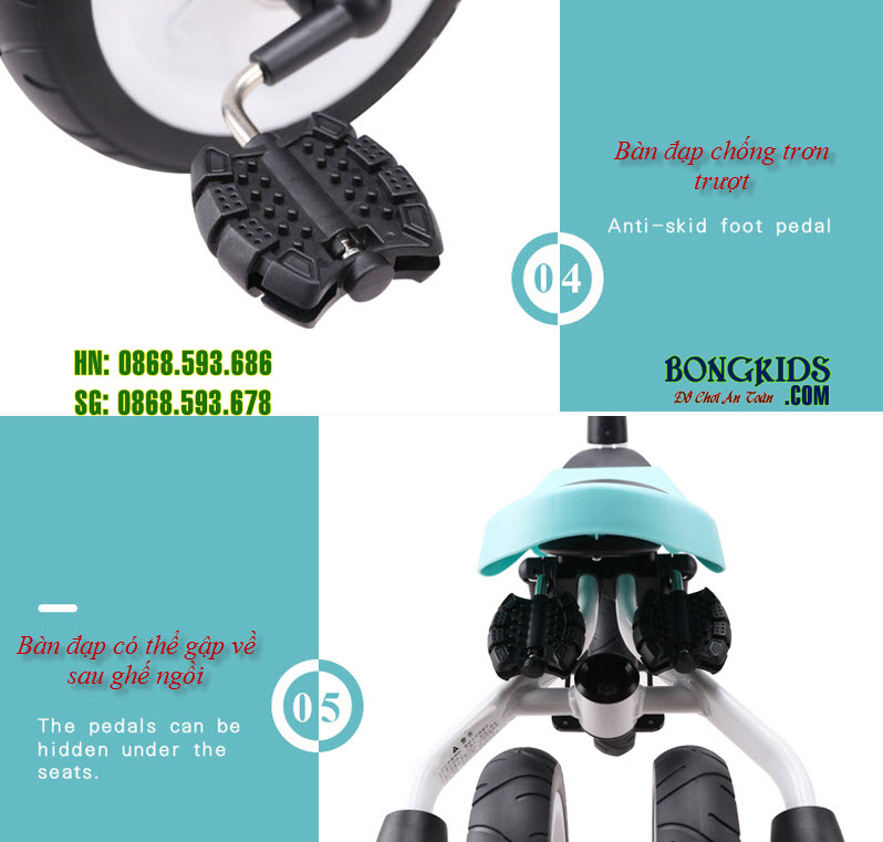 Xe đa năng 5 in 1 cao cấp cho bé A2 18 Xe đa năng 5 in 1 cao cấp cho bé A2 18