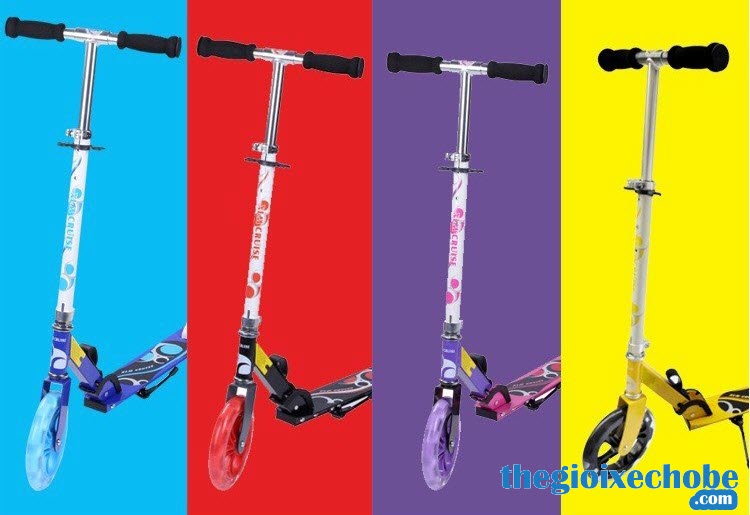 Xe trượt Scooter trẻ em -9028 có màu sắc vô cùng phong phú cho bé yêu thoải mái lựa chọn