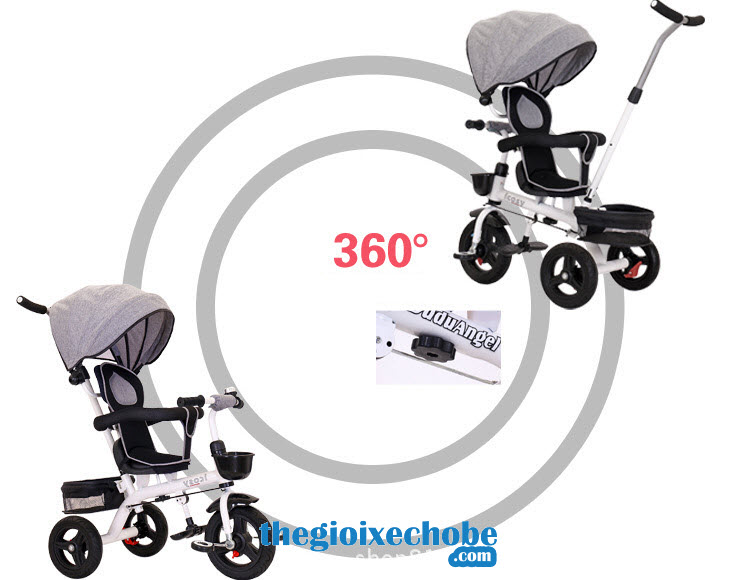 Xe đạp 3 bánh trẻ em 313 có thể xoay 360 độ