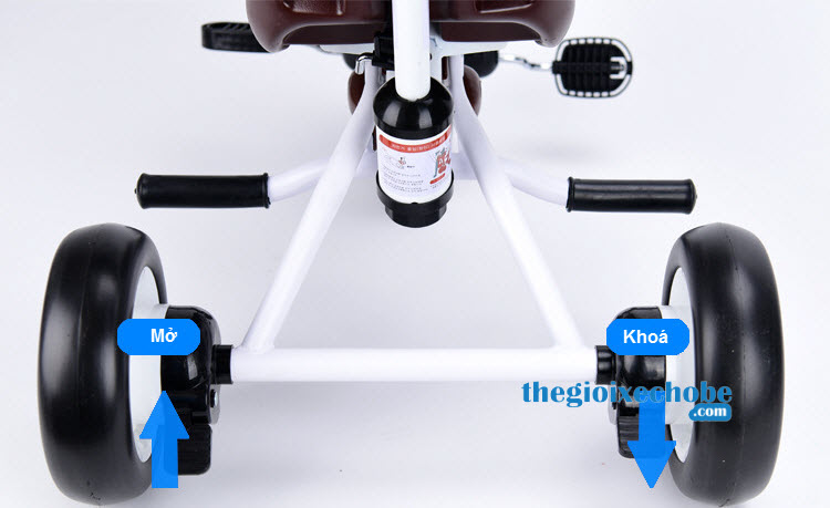 Khóa bánh  xe đạp 3 bánh trẻ em Eva 007 