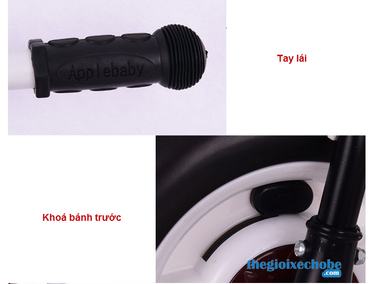 Tay lái mềm mại,xe có khóa bánh trước