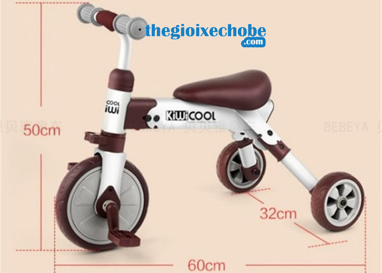 Kích thước xe đạp 3 bánh trẻ em AH-003 