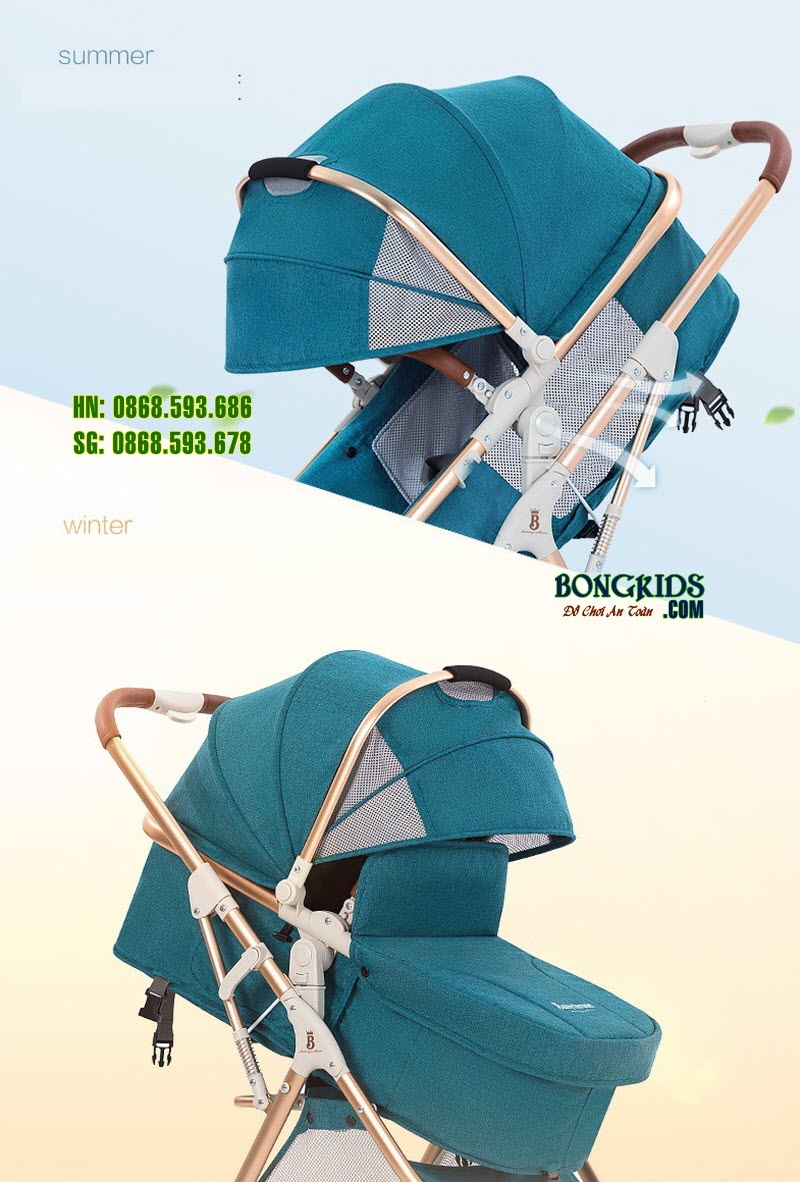 Xe đa nưng đẩy- nôi cho bé xf 518 15