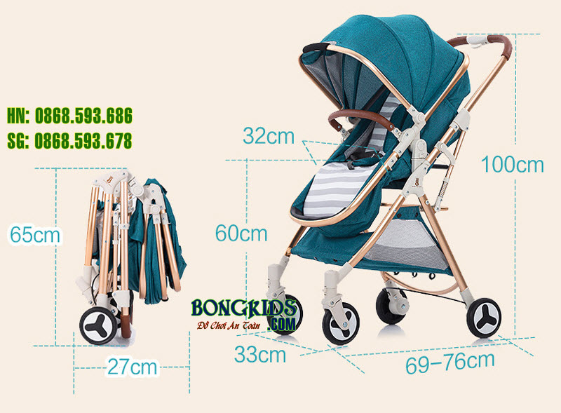 Xe đa năng đẩy- nôi cho bé XF 518-3