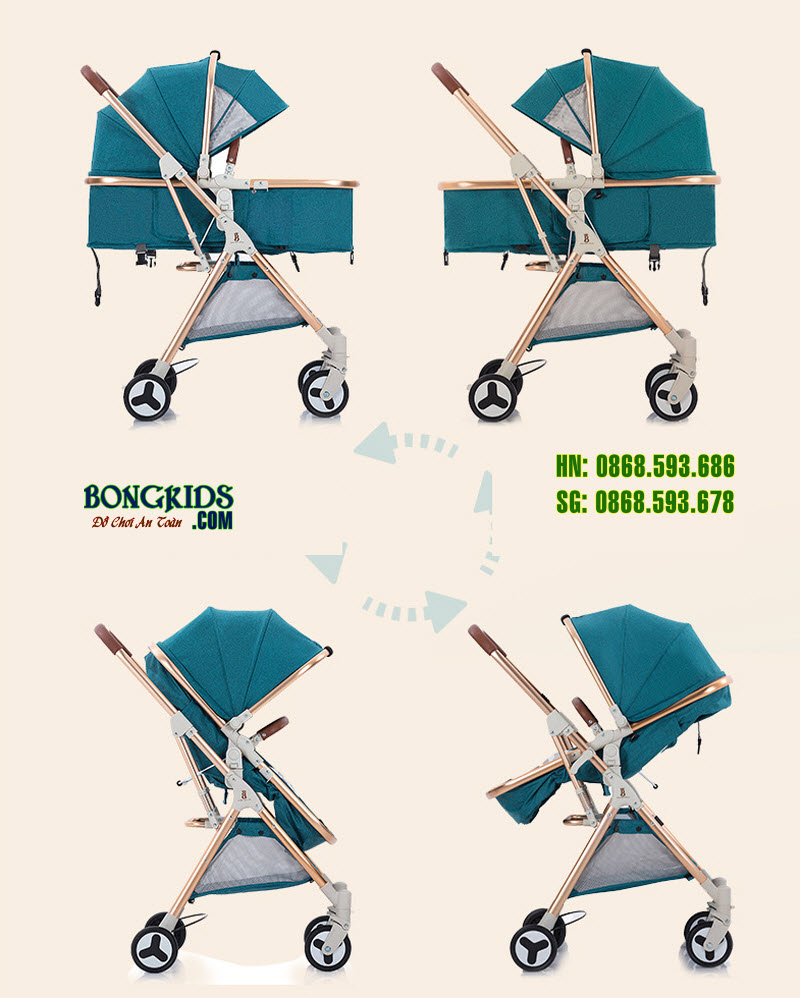 Xe đan năng đẩy- nôi cho bé XF 518 5