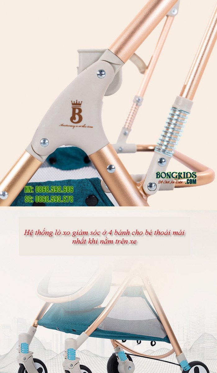 Xe đa năng đẩy- nôi cho bé xf 518 12