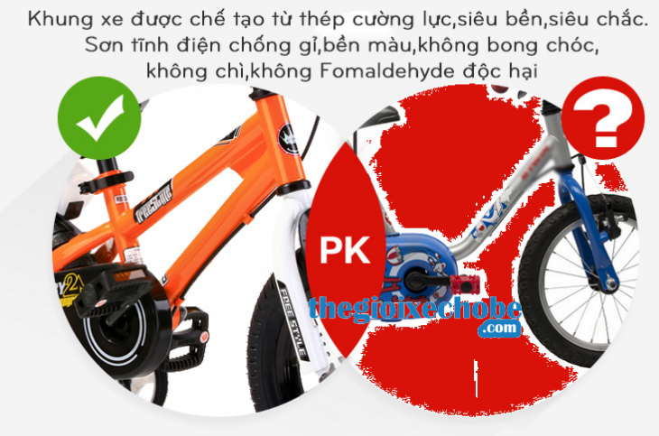 Khung xe hợp kim được hàn từ rô bốt tự động rất đều màu và đẹp
