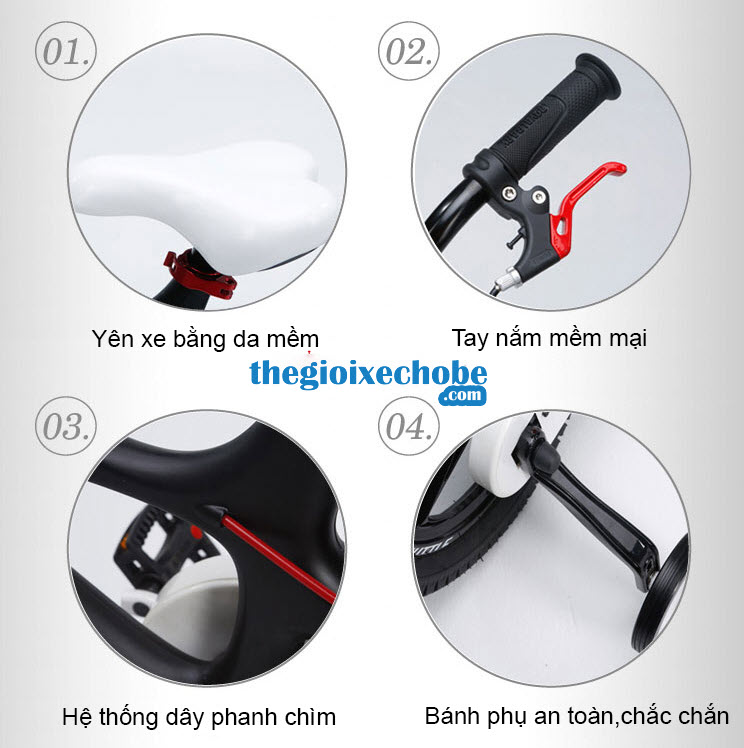 Các chi tiết của xe đạp trẻ em RoyalBaby Shuttle RB-22