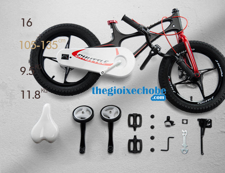 Xe đạp trẻ em RoyalBaby Shuttle RB-22 các chi tiết xe có thể tháo rời