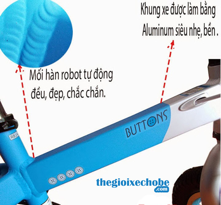 Khung xe chắc chắn, mối hàn đều đẹp