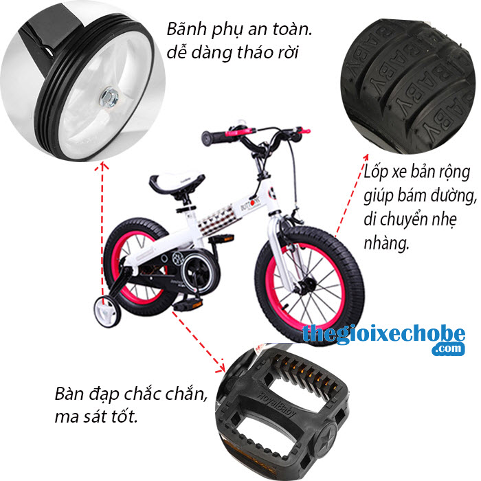  Thông số kỹ thuật của xe đạp trẻ em RoyalBaby Buttons RB-15