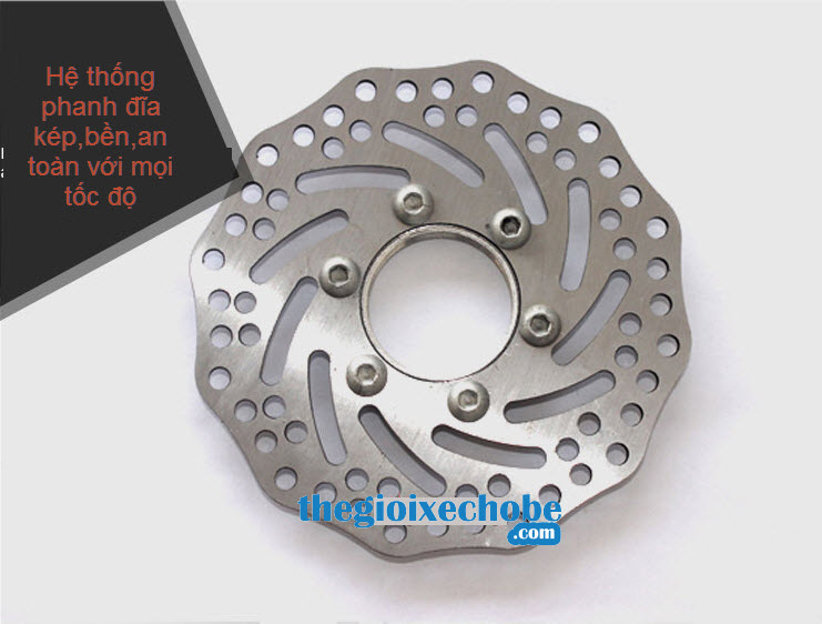 Phanh đĩa hiện đại cực nhẹ an toàn với mọi tốc độ