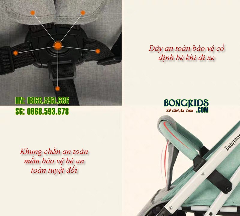 Xe đẩy cho bé XF588 6