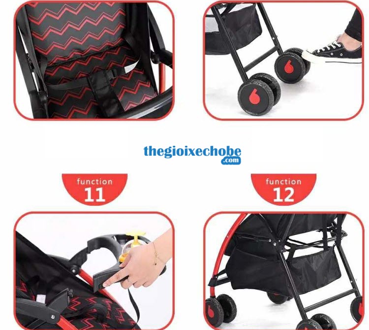 Các chi tiết xe đẩy cho bé Baobaohao 723 