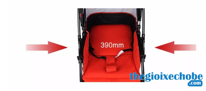 Xe đẩy cho bé Baobaohao 736S bé nằm thoải mái khi ngủ