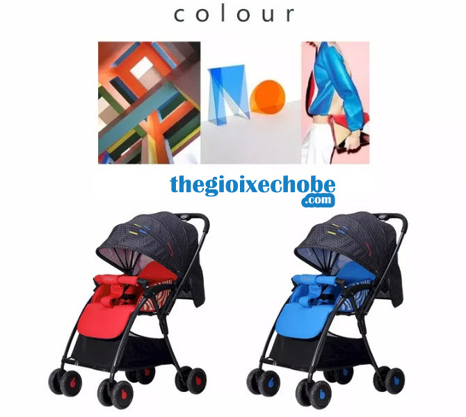 Xe đẩy cho bé Baobaohao 736S thiết kế vải siêu thoáng