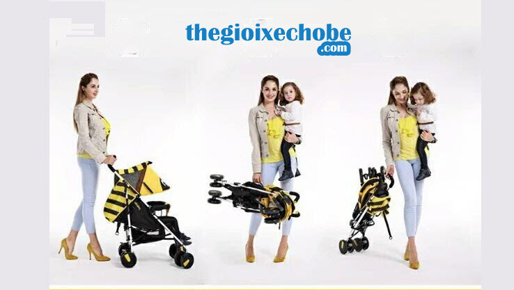  Xe đẩy cho bé Seebaby S02-2  gập dễ dàng gọn nhẹ khi di chuyển
