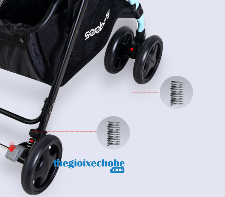 Giảm sóc của  xe đẩy cho bé Seebaby T04 
