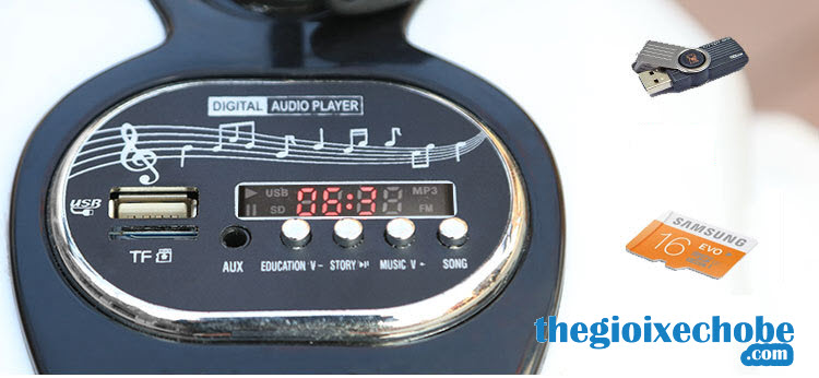 Xe máy điện trẻ em KKL-118 tích hợp đầy đủ các tính năng