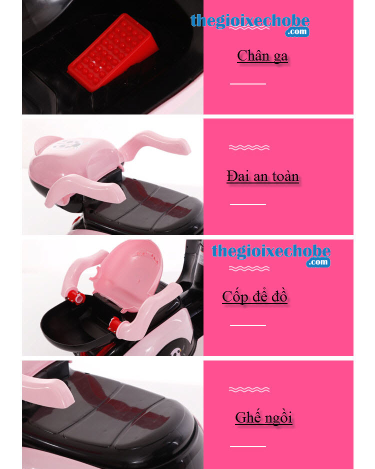Các chi tiết của xe máy điện bọ cánh cam mới PKQ-D