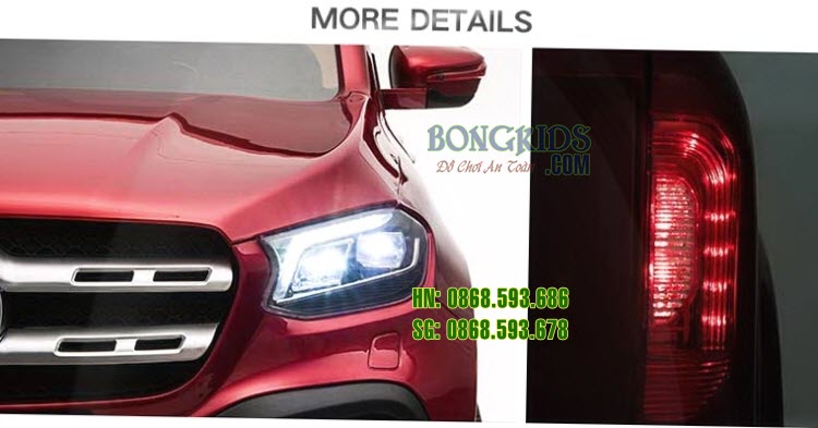Xe hơi điện cho bé Mercedes XMX 606 đèn led