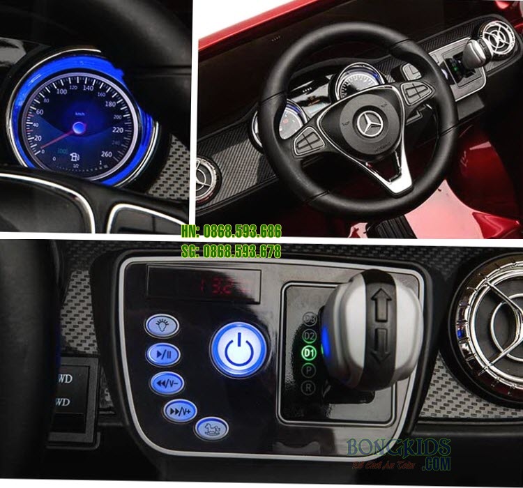 Xe hơi điện cho bé Mercedes XMX 606 chi tiết