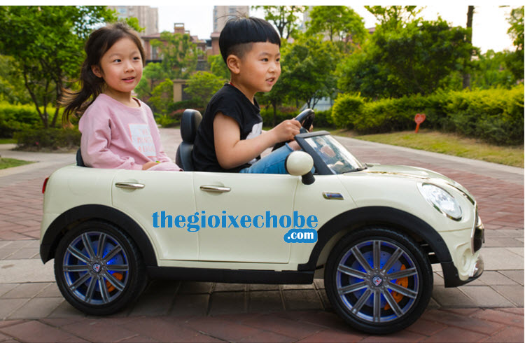 Xe ô tô điện trẻ em Mini Cooper SX-1638 (Hai ghế trước sau)