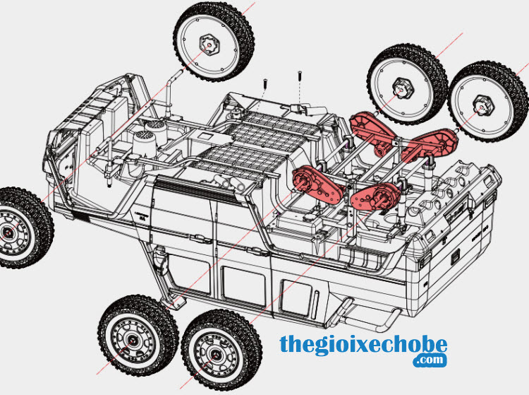 Thiết kế đặc biệt 6 bánh