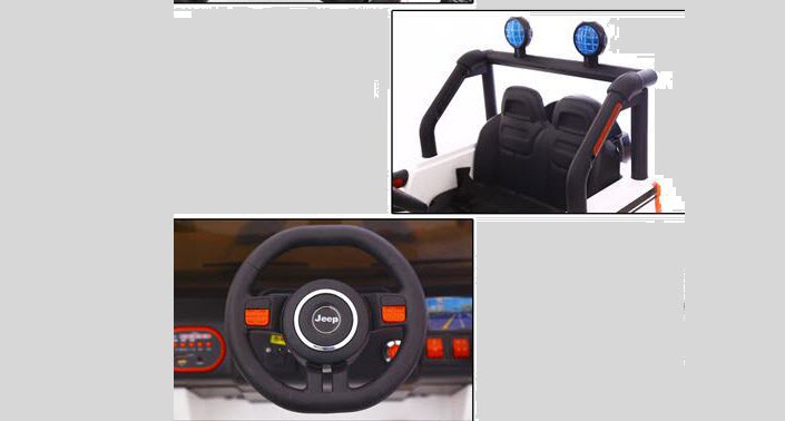 Vô lăng xe và ghế ngồi rộng rãi của xe ô tô điện trẻ em JHW-5188 