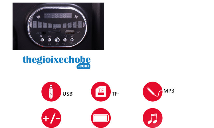Xe ô tô điện trẻ em BQ-2188 phía sau xe đầu đủ các tính năng