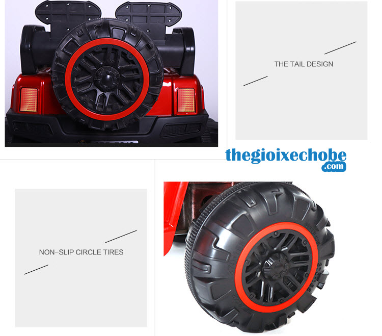 Bánh phụ của xe ô tô điện trẻ em BQ-2188 phía sau xe