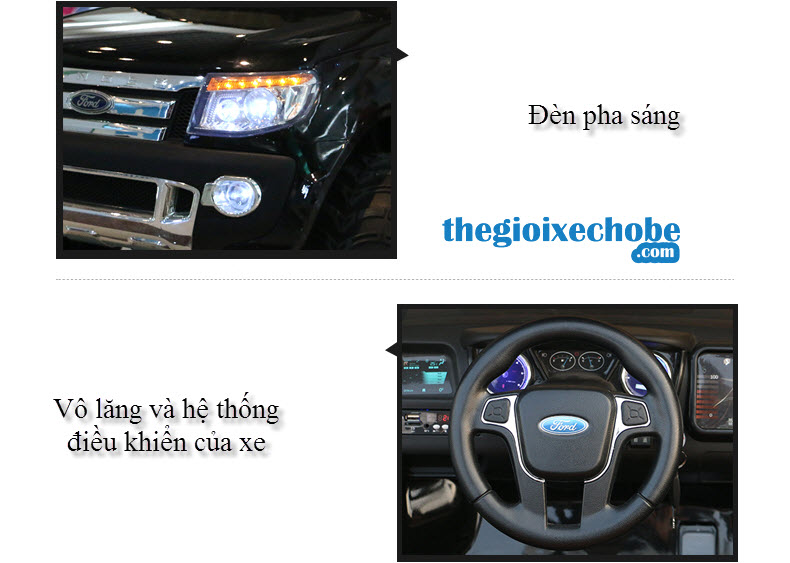 Hệ thống đèn pha và vô lăng 