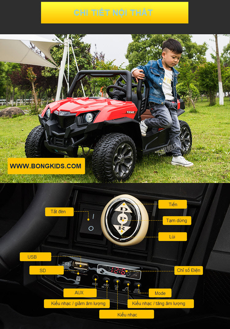 Hệ thống điều khiển của xe ô tô điện trẻ em 8988