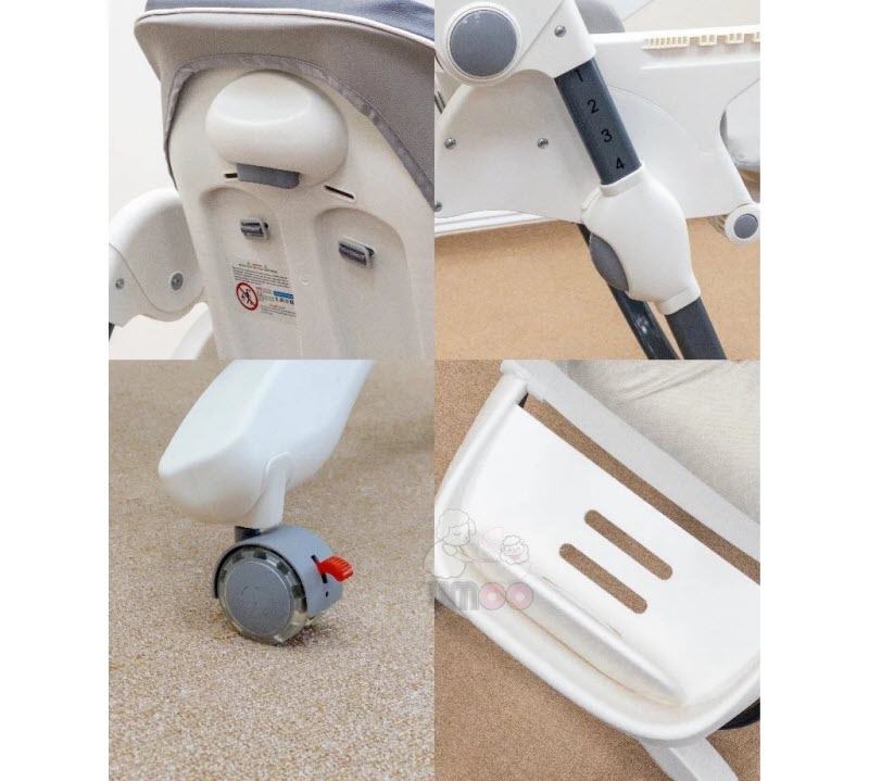 Ghế ăn dặm cao cấp, ngả được Umoo 05101 cho bé 6-48 tháng