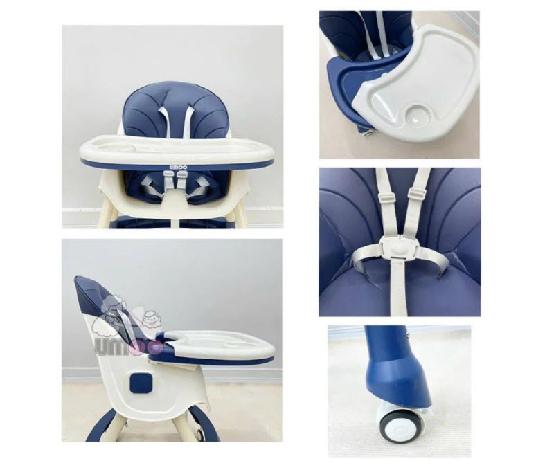 Ghế ăn dặm cao cấp Umoo 04144 cho bé 6-48 tháng
