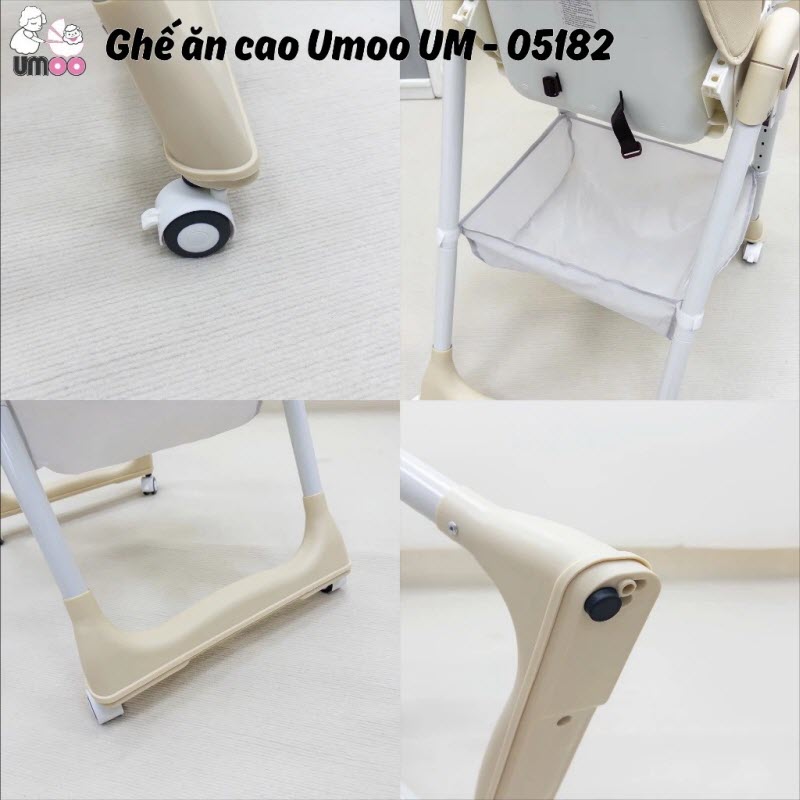 Ghế ăn dặm ngả được Umoo 05182 cho bé 6-48 tháng