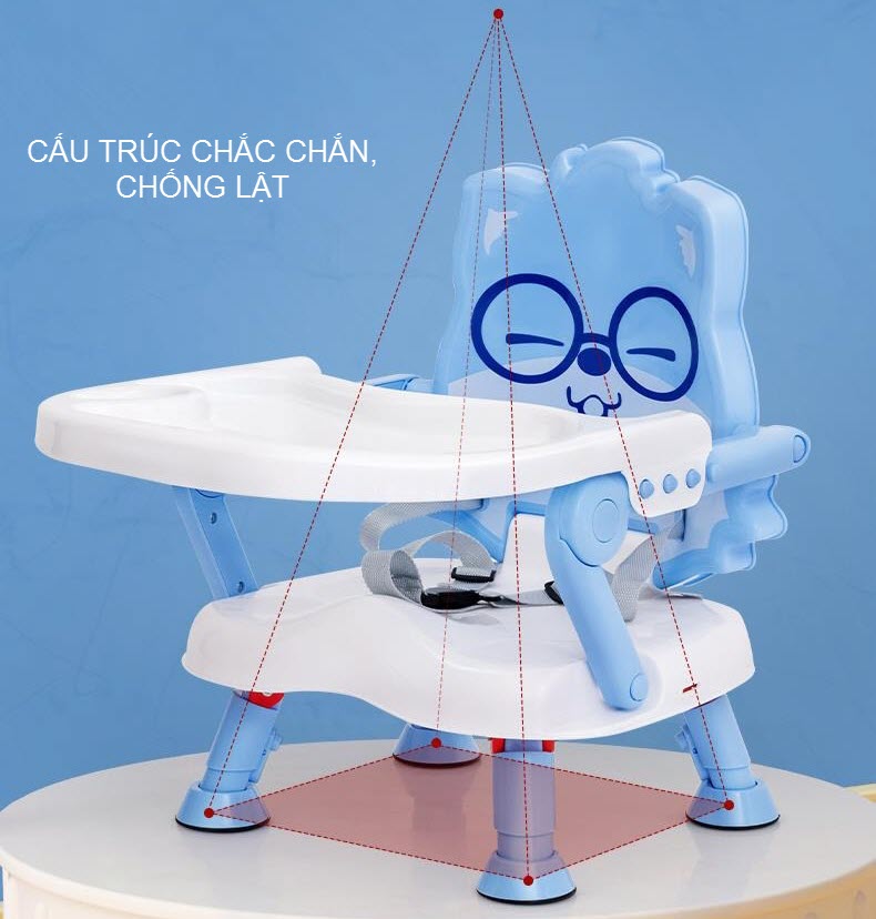 Ghế ăn dặm cho bé hình mắt kính cute