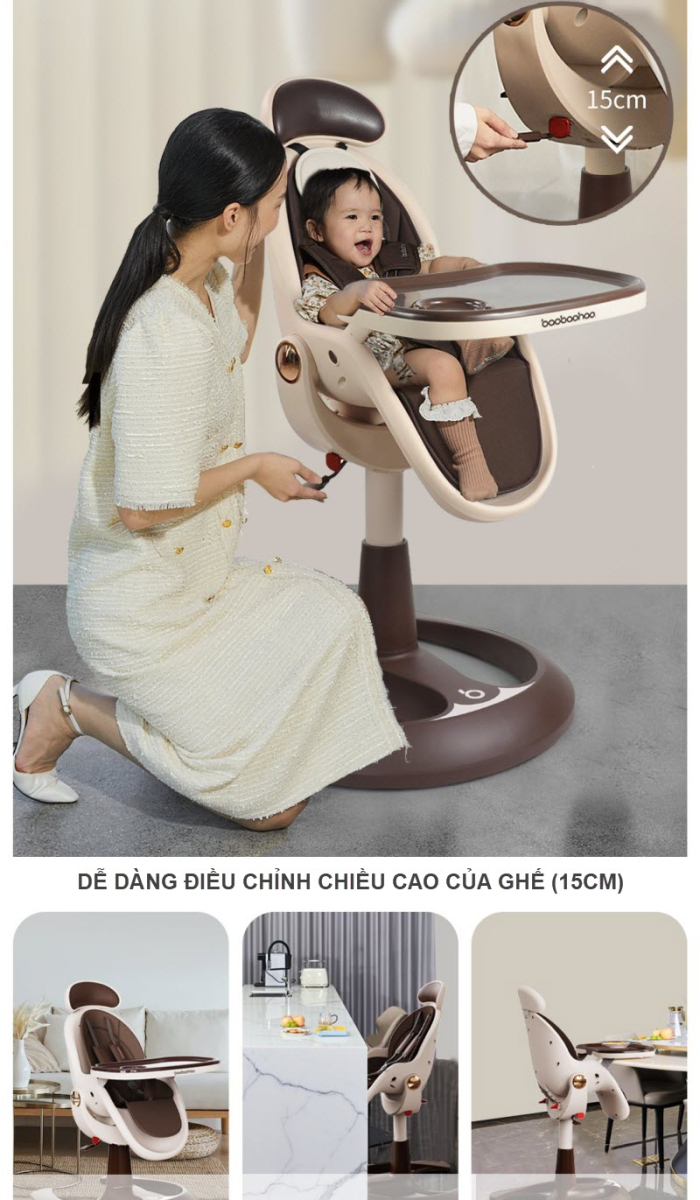 Ghế ngồi ăn dặm cho bé Baobaohao 293