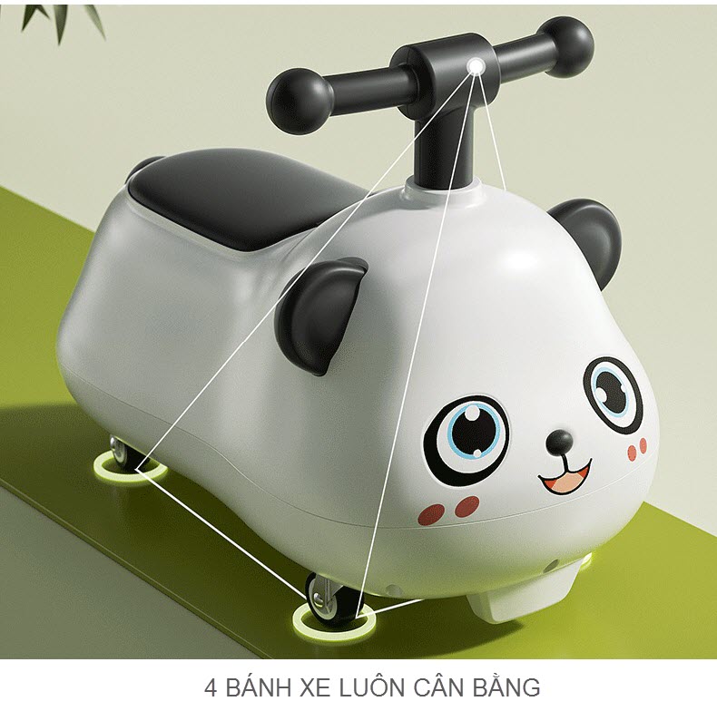 Xe chòi chân gấu trúc Panda cho bé 1-3 tuổi