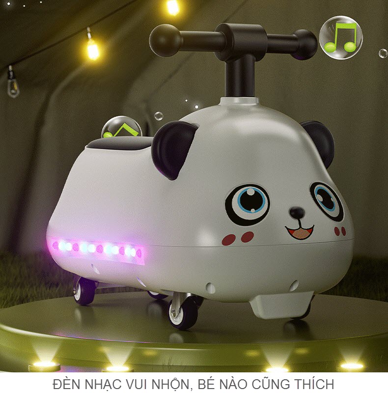 Xe chòi chân gấu trúc Panda cho bé 1-3 tuổi
